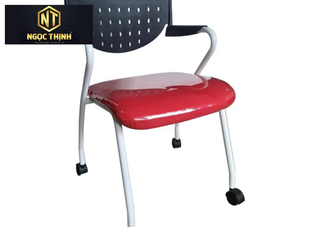 Ghế họp khung thép sơn tĩnh điện, có bánh xe di chuyển VT532BX